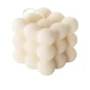 100% Naturalna świeca bubble z wosku rzepakowego - biała, duża 150g
