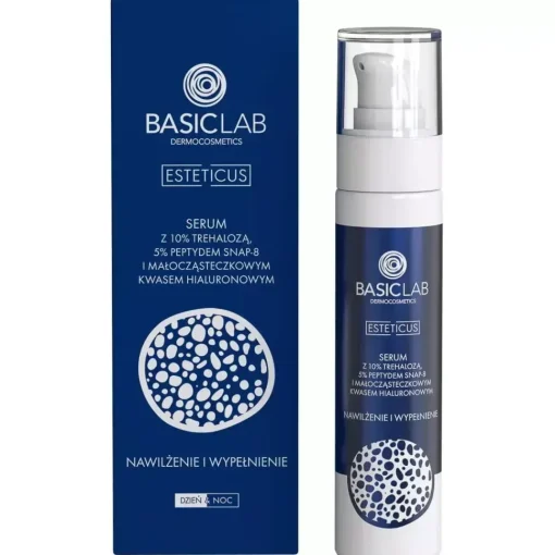 Aktywne serum z 10% Trehalozą, 5% peptydem SNAP-8 i małocząsteczkowym kw. hialuronowym 50 ml