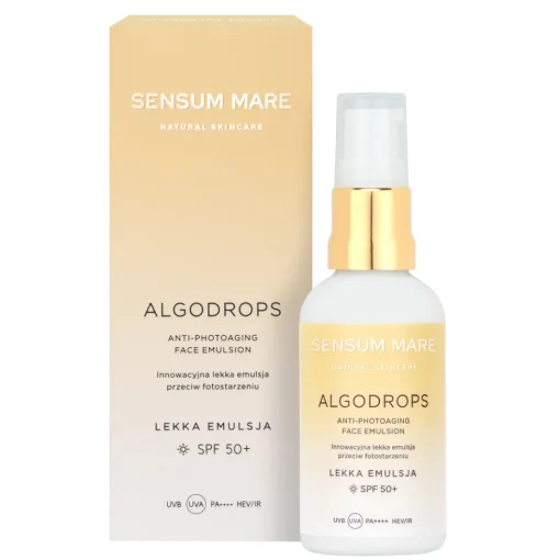 ALGODROPS Innowacyjna lekka emulsja ochronna przeciw fotostarzeniu SPF 50 50ml