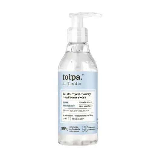 authentic żel do mycia twarzy nawilżona skóra 195 ml