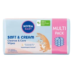 Baby Soft & Cream chusteczki biodegradowalne 4x57szt