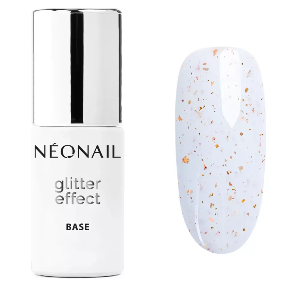 Baza hybrydowa Glitter Effect Base White Sparkle 7,2 ml