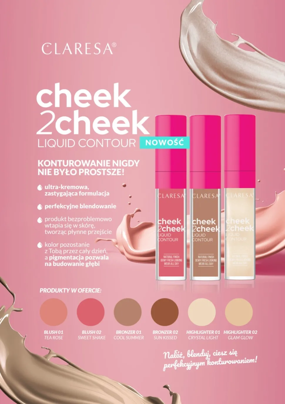 Cheek2Cheek Liquid Contour Róż w płynie 02 sweet shake 6,5g