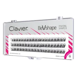 Clavier Kępki rzęs naturalne BeVshape – Fishtail Shape B 8mm