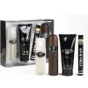 Cuba Black zestaw woda toaletowa spray 100ml + woda toaletowa spray 35ml + żel pod prysznic 200ml + woda po goleniu spray 100ml
