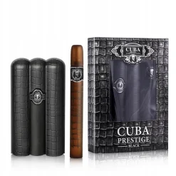 Cuba Prestige Black zestaw woda toaletowa spray 90ml + woda toaletowa spray 35ml