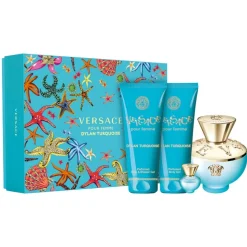 Dylan Turquoise Pour Femme zestaw woda toaletowa spray 100ml + woda toaletowa spray 5ml + żel pod prysznic 100ml + żel do ciała 100ml
