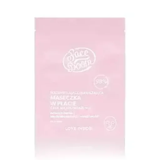 Face Boom Rozświetlająco- nawilżająca maseczka w płachcie