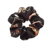 gumka do włosów Scrunchie jedwabna – bukiet nocy