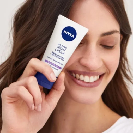 24H Nawilżenia kojąco-regenerujący krem na noc 50ml