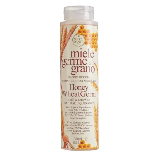 Honey Wheat Germ Bath & Shower Natural Liquid Soap naturalne mydło w płynie pod prysznic 300ml