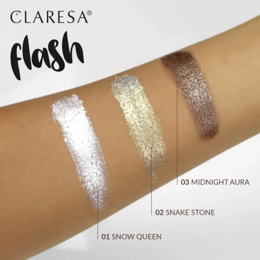 Iskrzący Cień do powiek Flash Snow Queen 01, 3g