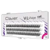 Kępki rzęs V&L Shape, cat eyelashes skręt L 10mm