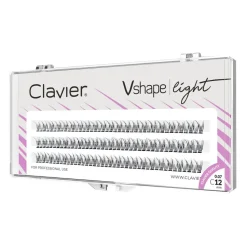 Kępki Rzęs Vshape Light – Jaskółki, Kardashianki, Fishtail 12mm
