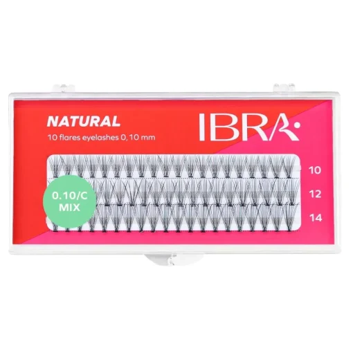 Kępki sztucznych rzęs NATURAL 0.10/C/MIX