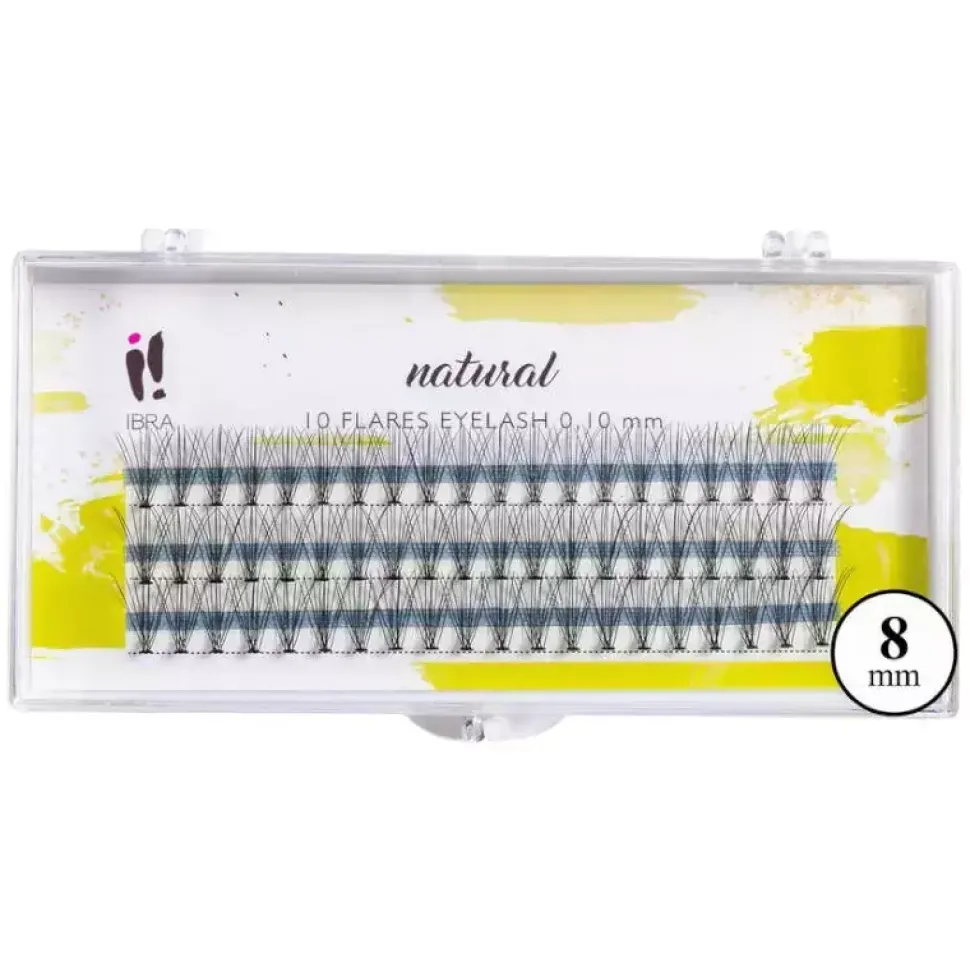 Kępki sztucznych rzęs NATURAL 0.10/C/8mm