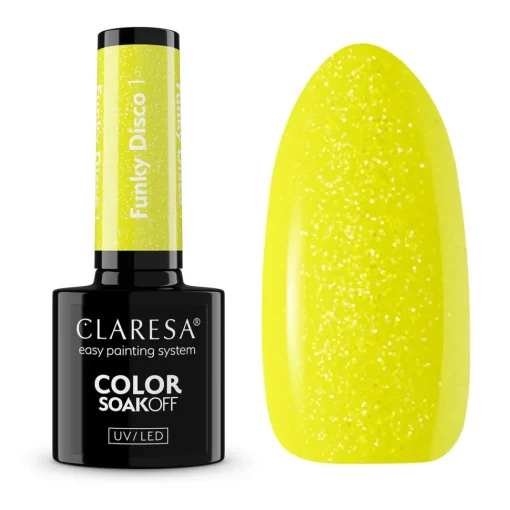 Lakier hybrydowy FUNKY DISCO 1 Yellow Groove 5g