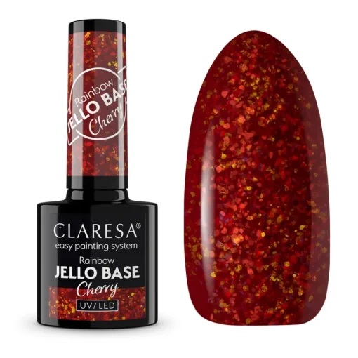 Lakier hybrydowy Rainbow Jello Base Cherry 5g