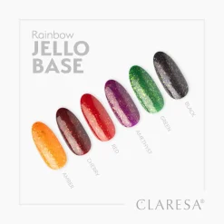 Lakier hybrydowy Rainbow Jello Base Red 5g