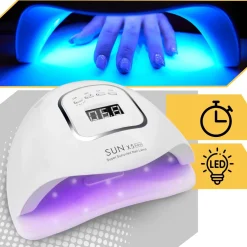 Lampa do paznokci UV LED 80W do hybryd żeli SUN X5 MAX LCD