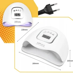 Lampa do paznokci UV LED 80W do hybryd żeli SUN X5 MAX LCD