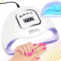 Lampa do paznokci UV LED 80W do hybryd żeli SUN X5 MAX LCD