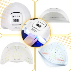 Lampa do paznokci UV LED 80W do hybryd żeli SUN X5 MAX LCD