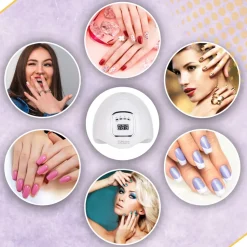 Lampa do paznokci UV LED 80W do hybryd żeli SUN X5 MAX LCD