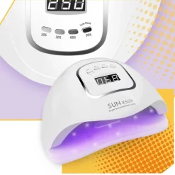 Lampa do paznokci UV LED 80W do hybryd żeli SUN X5 MAX LCD
