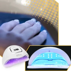 Lampa do paznokci UV LED 80W do hybryd żeli SUN X5 MAX LCD