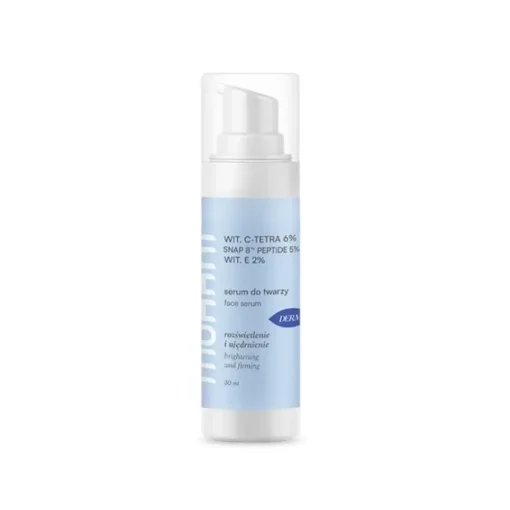 Napinająco-rozświetlające serum do twarzy z Witaminą C TETRA 6%, neuropeptydem SNAP 8™ Peptide 5% i Witaminą E 2% 30ml