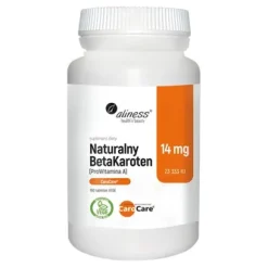 Naturalny BetaKaroten 14 mg (ProWitamina A) x 100 tab. vege
