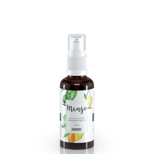 Olej Mango do włosów średnioporowatych - szklana butelka 50ml