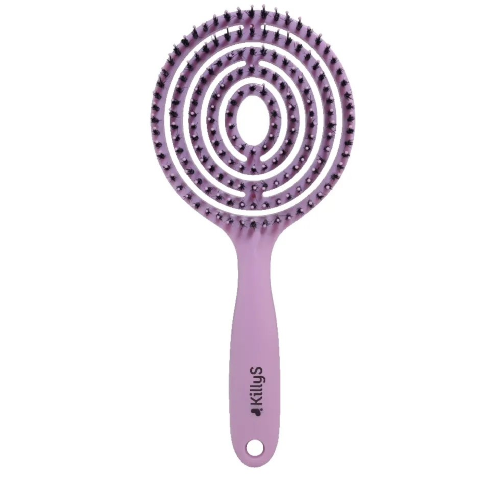 Ovalo Flexi Hair Brush owalna szczotka do włosów Pudrowy Róż