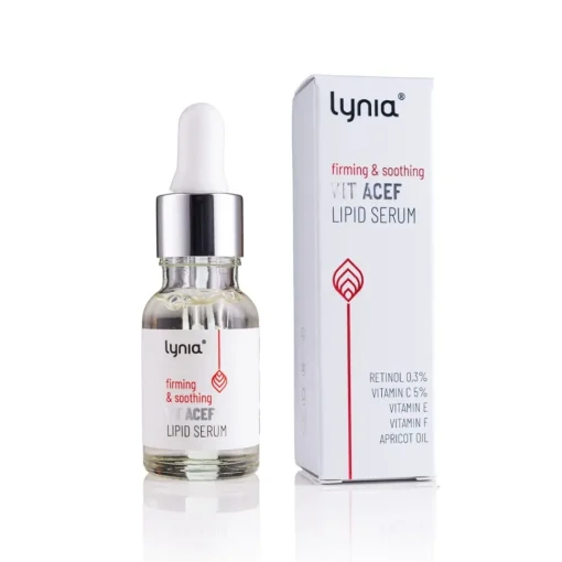 Ujędrniająco-łagodzące serum lipidowe z witaminami A,C,E i F 15ml