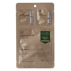 Vita-Light All In One 3Step Mask - Rozjaśniająca Maska do Twarzy w Płachcie 1,5g+1,5g+25g