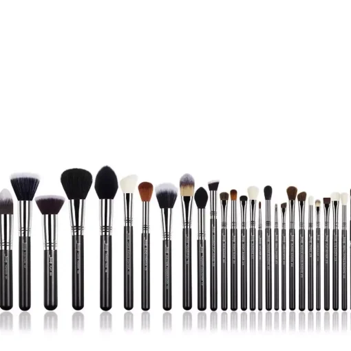 Zestaw 27 pędzli do makijażu T133 Black/Silver