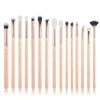 Zestaw 15 pędzli do makijażu T447 Naked Pink/Rose Gold